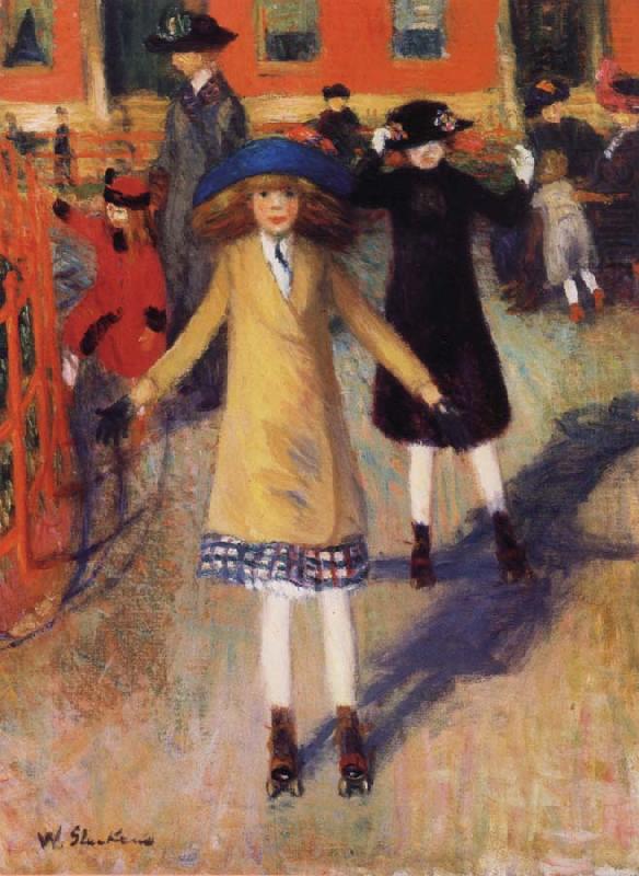 Children Roller Skating, William Glackens